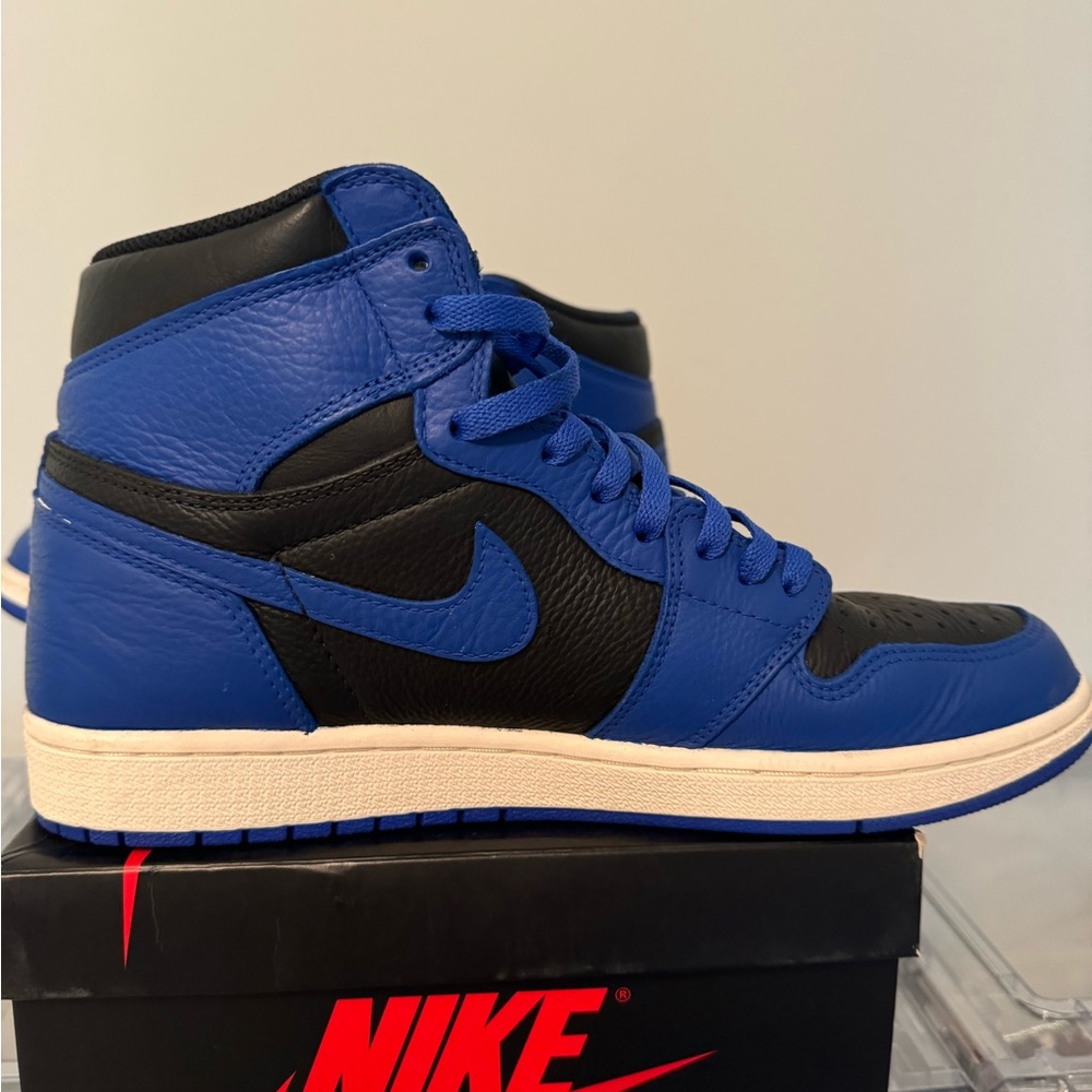 Air Jordan Retro 1- Royal Blue/ Black- CUSTOM- Size 9.5